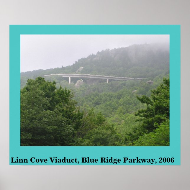 Blue Ridge Parkway Linn Cove Viaduct Poster (Framsidan)
