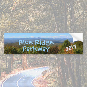 Blue Ridge Parkway med Year Photographic Bildekal