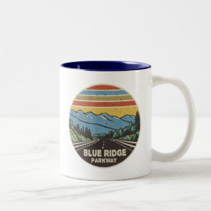 Blue Ridge Parkway Mountains Två-Tonad Mugg