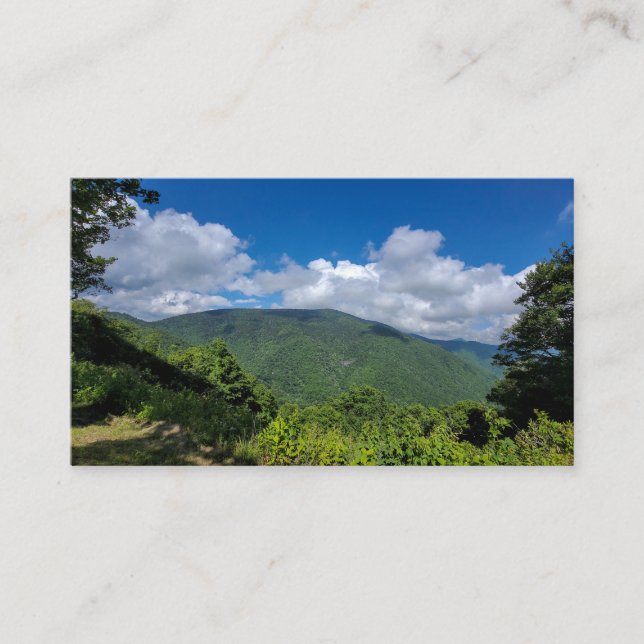Blue Ridge Parkway - Mountains Visitkort (Framsida)