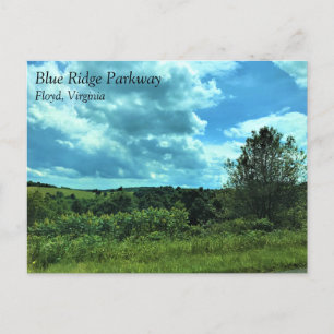 Blue Ridge Parkway nära Floyd, Virginia Postcard Vykort