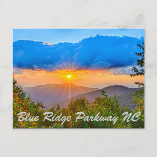Blue Ridge Parkway NC Vykort