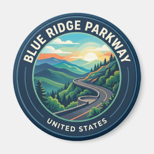 Blue Ridge Parkway North Carolina, Virginia Magnet