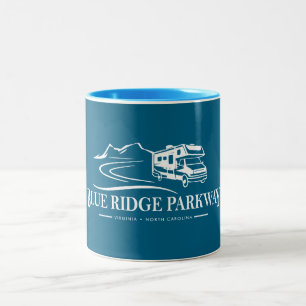 Blue Ridge Parkway Recreational Fordon Två-Tonad Mugg