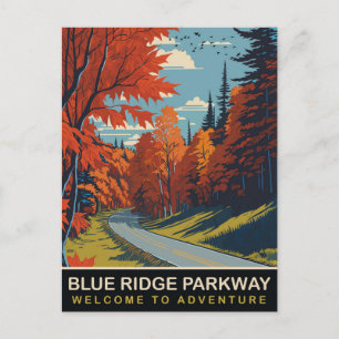Blue Ridge Parkway, Resa Vykort