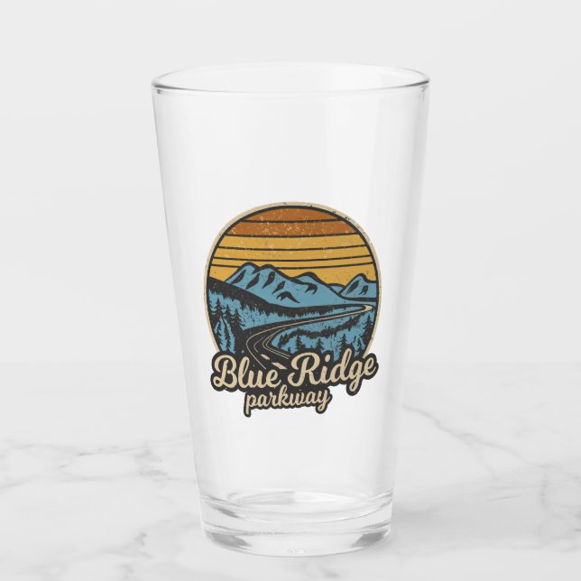 Blue Ridge Parkway Retro Glaskopp (Framsida)