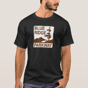 Blue Ridge Parkway Road-skylt T Shirt