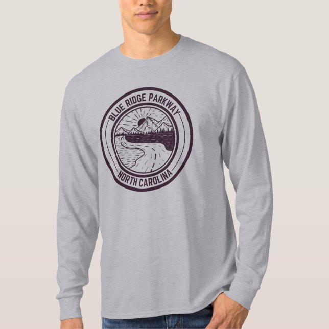 Blue Ridge Parkway Scenia Byway Virginia North C T Shirt (Framsida)