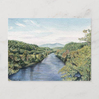 Blue Ridge Parkway vid James River Postcard Vykort