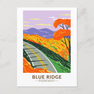 Blue Ridge Parkway-Vintage Vykort