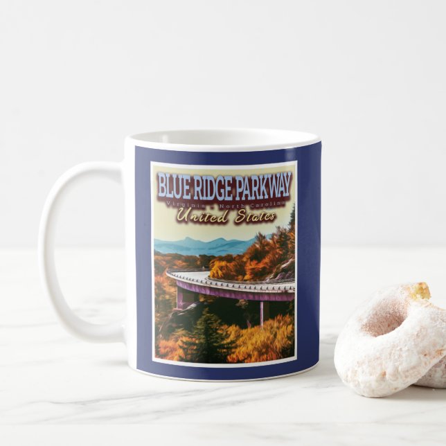 BLUE RIDGE PARKWAY - VIRGINIA - NORTH CAROLINA US KAFFEMUGG (Med munk)