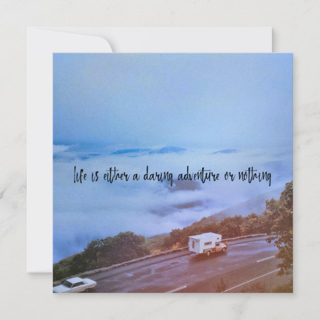 BLUE RIDGE PARKWAY VY 5.25 x 5.25-kort Inbjudningar (Framsida)