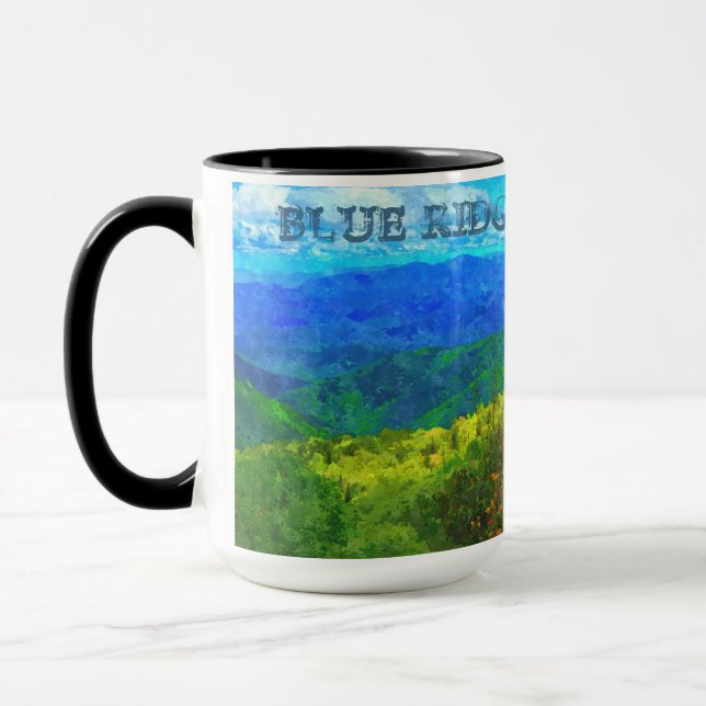 Blue Ridge Parkway WaterColor Mugg (Vänster)