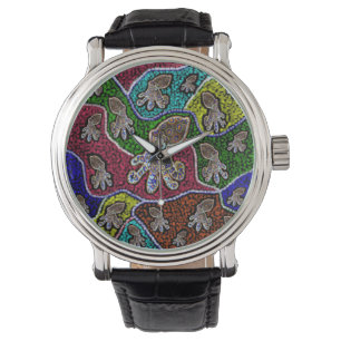 Blue Ringed Octopus Dot Art. Armbandsur