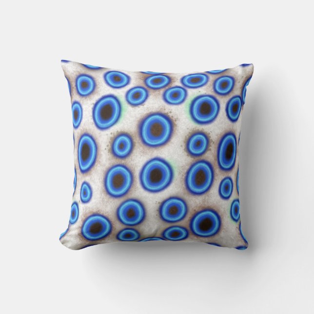 Blue Ringing Octopus Animal Print Dekorativ kudde (Framsida)