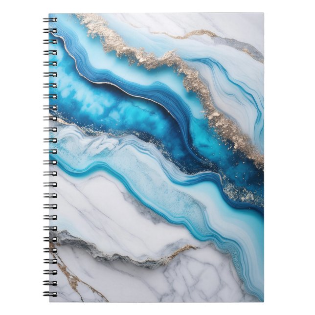 Blue River Marble Anteckningsbok (Framsidan)