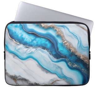 Blue River Marble Laptop Fodral