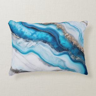 Blue River Marble Prydnadskudde