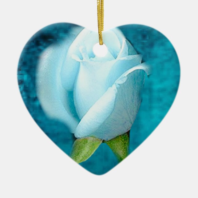 Blue Ro Aquamarine Heart Ornament (Framsidan)