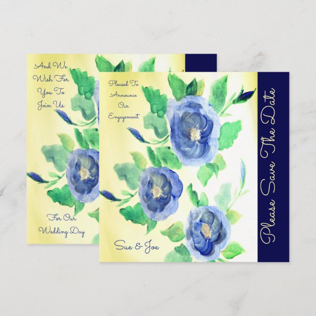 Blue Ro Artsy Meddelande (Fram/baksida)