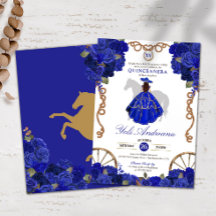 Blue Ro Blommigt Western Charra Quinceañera