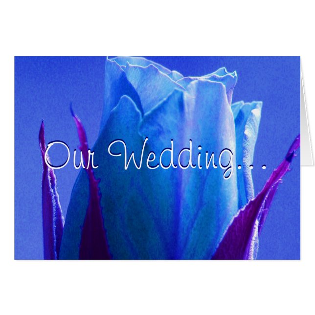 Blue Ro Delight Hälsningskort (Framsidan Horizontal)