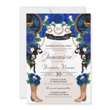 Blue Ro Elegant Western Charro Quinceañera