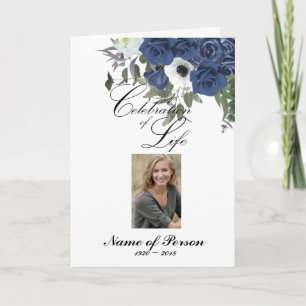 Blue Ro Funeral Program