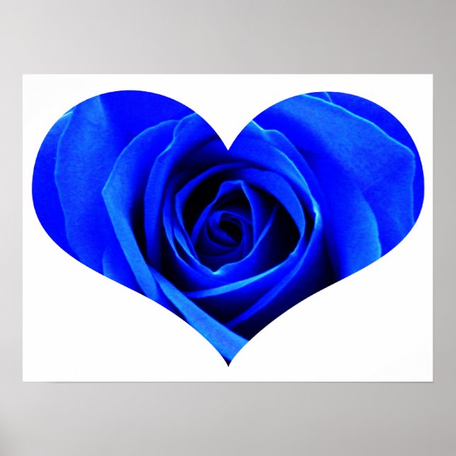 Blue Ro Heart Poster (Framsidan)