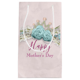 Blue Ro och Krona Blommigt Bouquet Mors dag