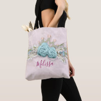 Blue Ro och Krona Blommigt Bouquet Personlig