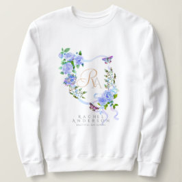 Blue Ro Ribbon Chic Monogram T Shirt