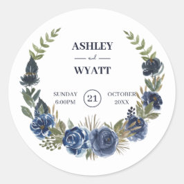 Blue Ro Runt Klistermärke