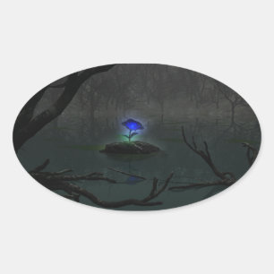 Blue Ro Stickers Ovalt Klistermärke