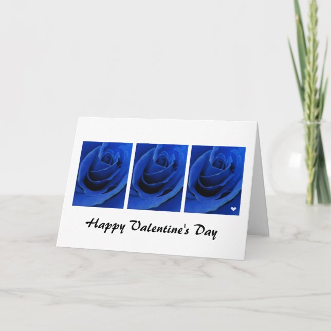 Blue Ro Valentine Card Helgkort (Framsida)