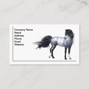 Blue Roan Horse Visitkort