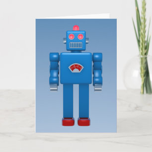 Blue Robot 02 Kort