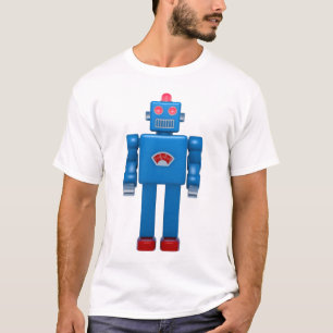 Blue Robot 02 T Shirt