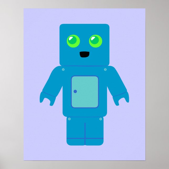 Blue Robot Poster (Framsidan)