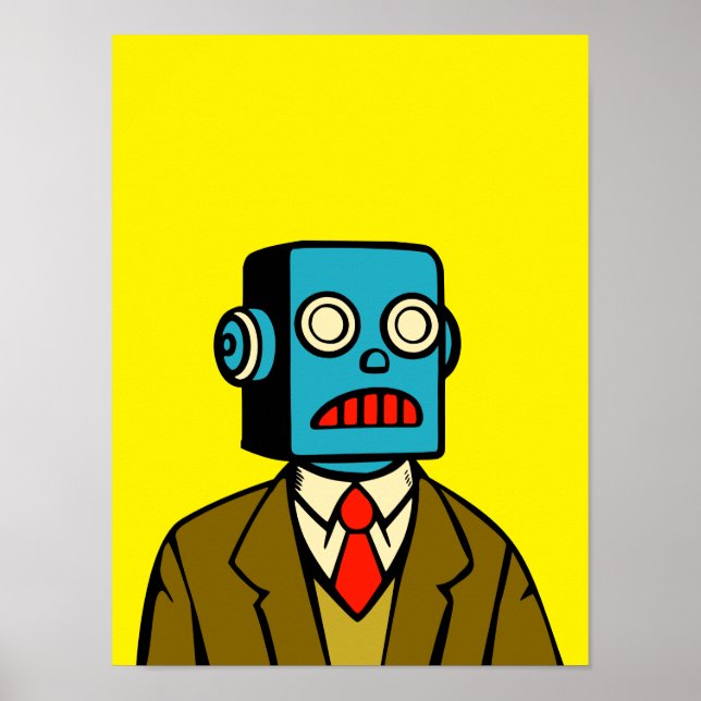 Blue Robot Poster (Framsidan)