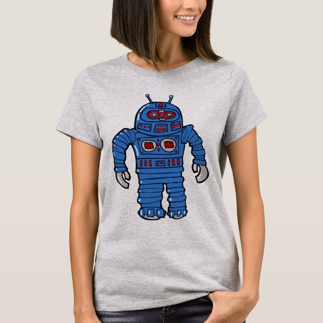 Blue Robot T-shirt (Framsida)