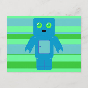 Blue Robot Vykort