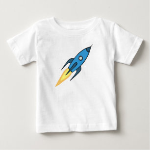Blue Rocket Frakt Rymden Personlig Boy Cute Tee