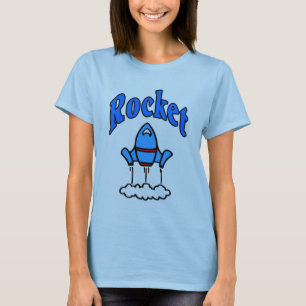 Blue Rocket logotyp Shirt Tee