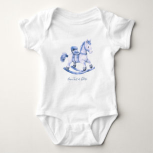 Blue Rocking Horse Baby Bodykoste T Shirt