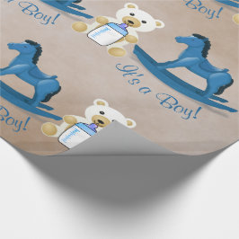 Blue Rocking Horse! Presentpapper