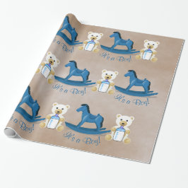Blue Rocking Horse! Presentpapper