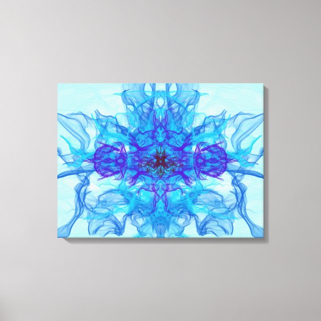 BLUE ROKE - Fractal Art - Canvastryck (Framsida)