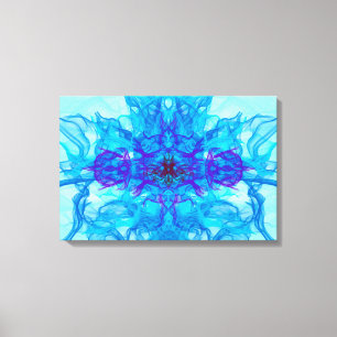 BLUE ROKE - Fractal Art - Canvastryck