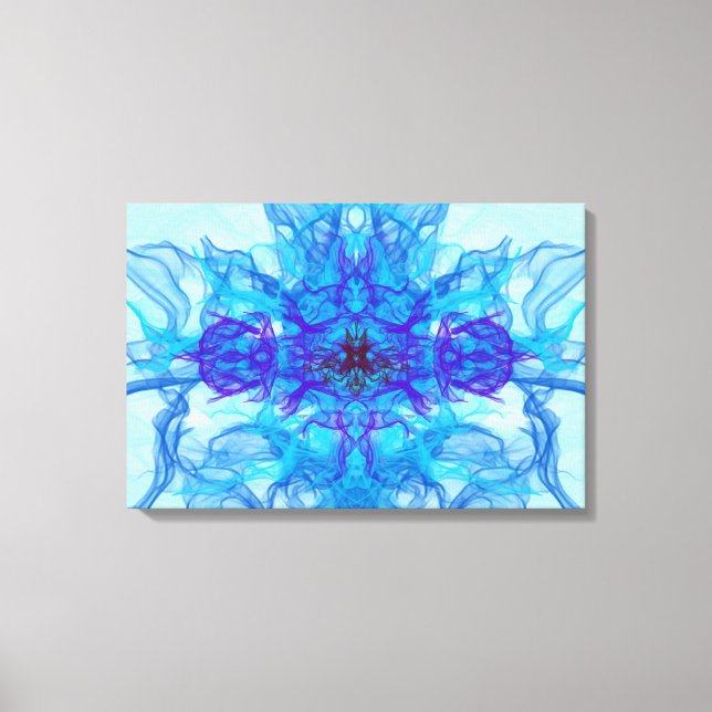 BLUE ROKE - Fractal Art - Canvastryck (Framsida)
